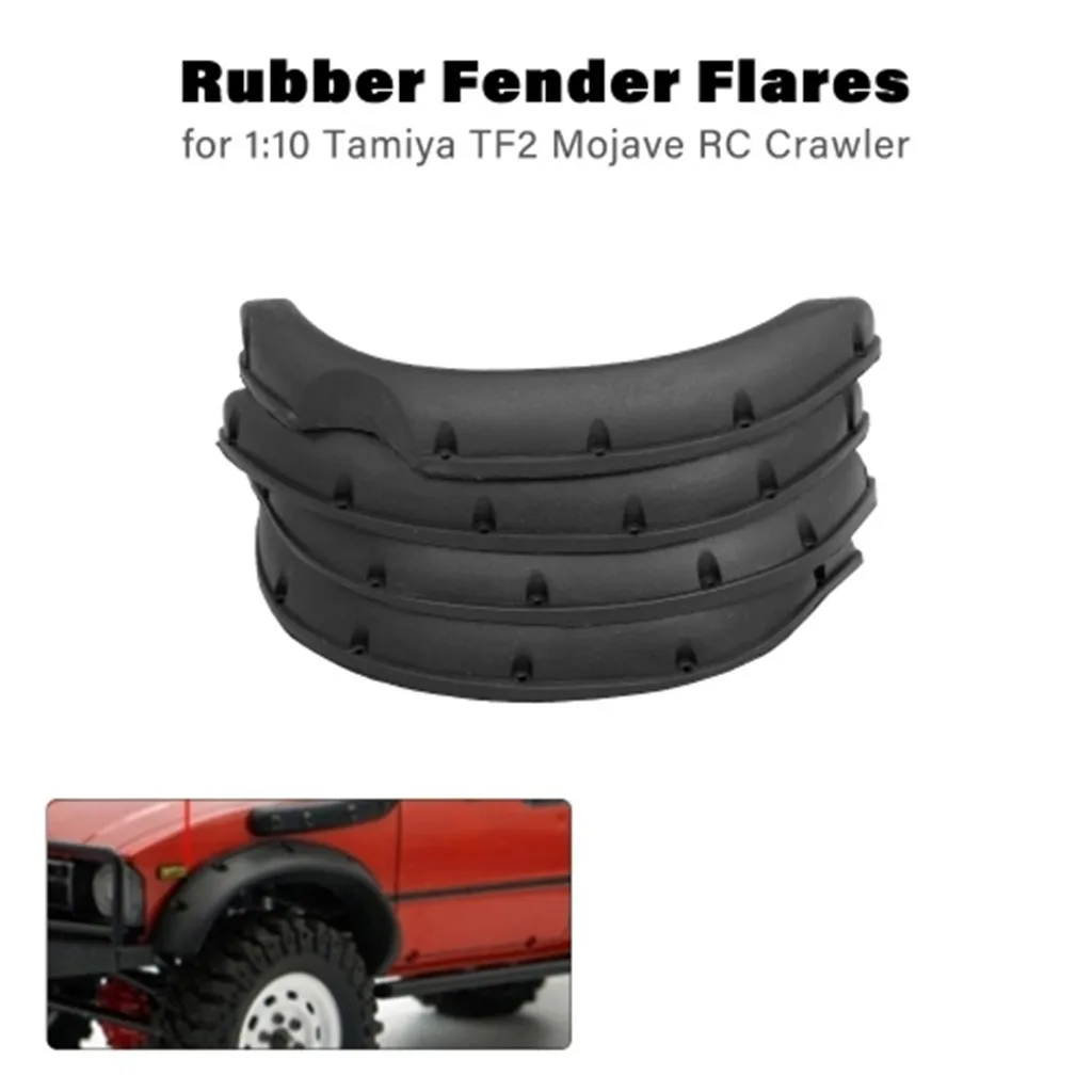 

Rubber Fender Flares for 1:10 Tamiya RC4WD TF2 Mojave RC Crawler Car Body Parts