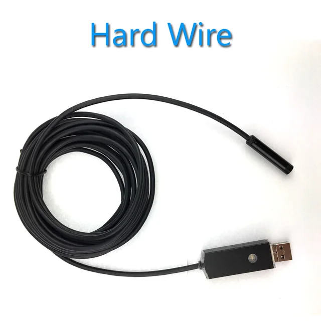 7mm Lens 1m Cable Smart Phone Soft Hard Wire Camera USB Endoscope for