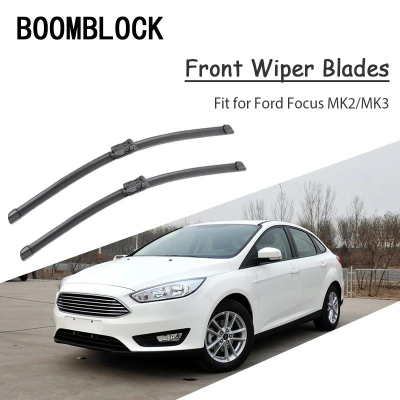 BOOMBLOCK 2pcs Car Accessories Windscreen Rubber Original Wiper Blades