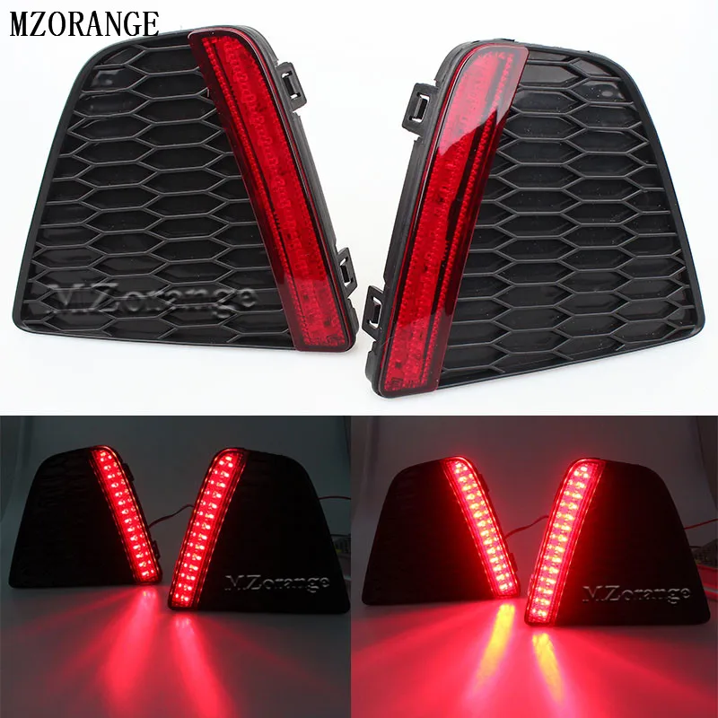 Car Styling Tail Rear Bumper Lamp LED Reflector Stop Brake Light Fog Lamp Fit For Honda