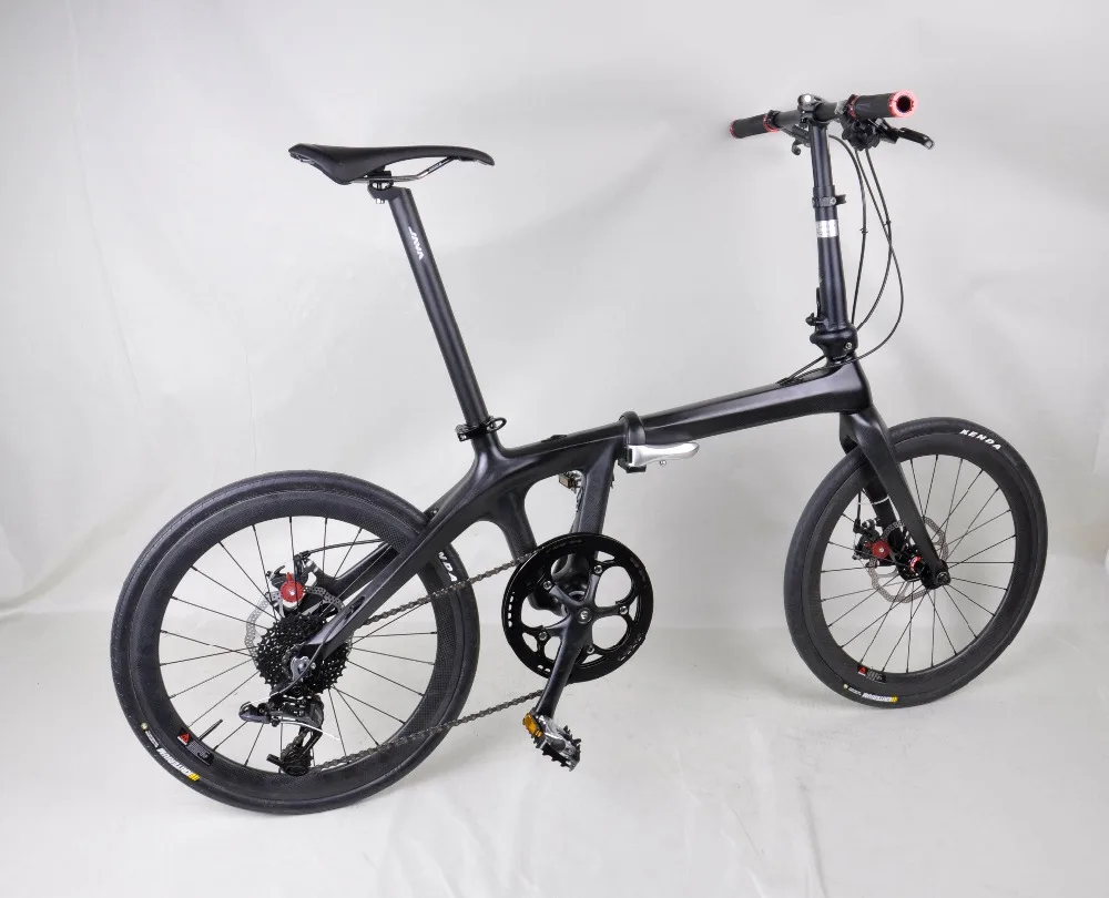 Sale Brand top quality carbon 20" folding bike complete popular custom design super light 10.18kg 20er full bicycle with groupset 19