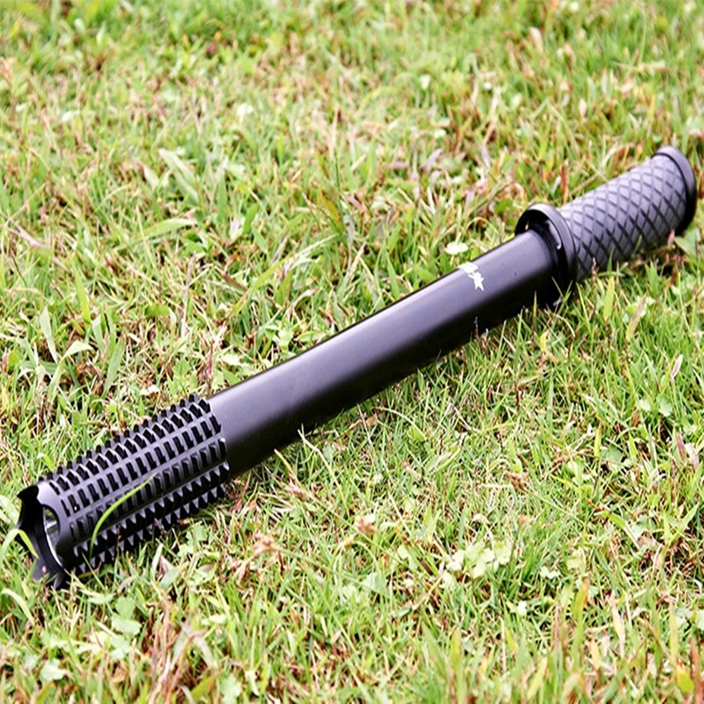 DEWBest self defense Aluminum bat light flashlight military led explosion-proof outdoor torch long range stick torch lanterna 20171115