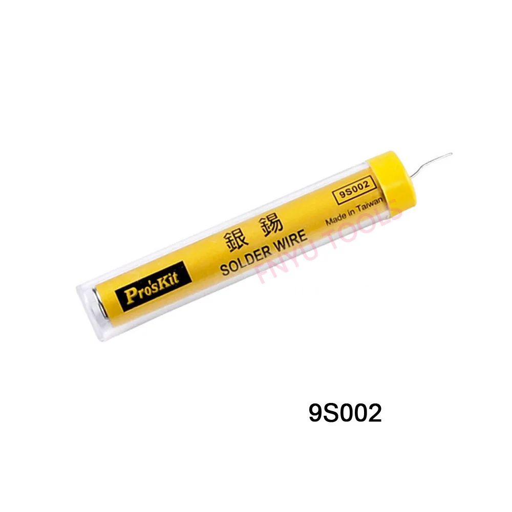 Pro'sKit 9S002 0 8 мм пайка серебро олово ручка припой трубки диспенсер для SMD