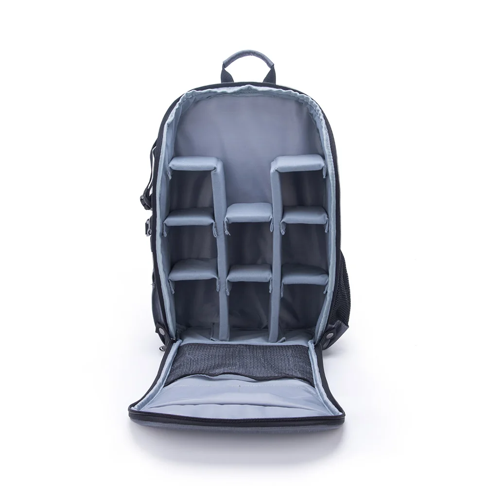 Противоугонная камера сумка рюкзак водонепроницаемый складной большой емкости DSLR камера планшет ноутбук сумка для Canon Nikon sony камера сумка - Цвет: Серый