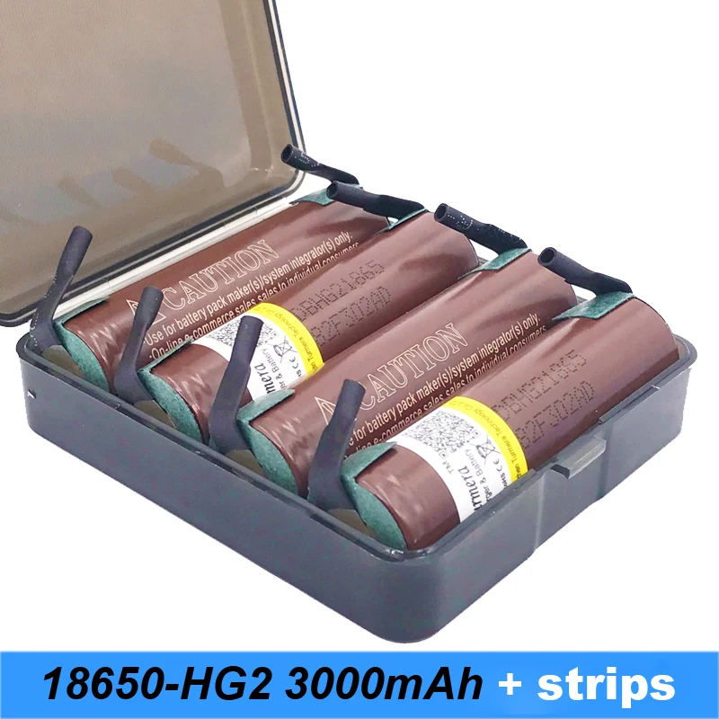 Turmera-18650-hg2-3000mah-20amps-with strips soldered-21