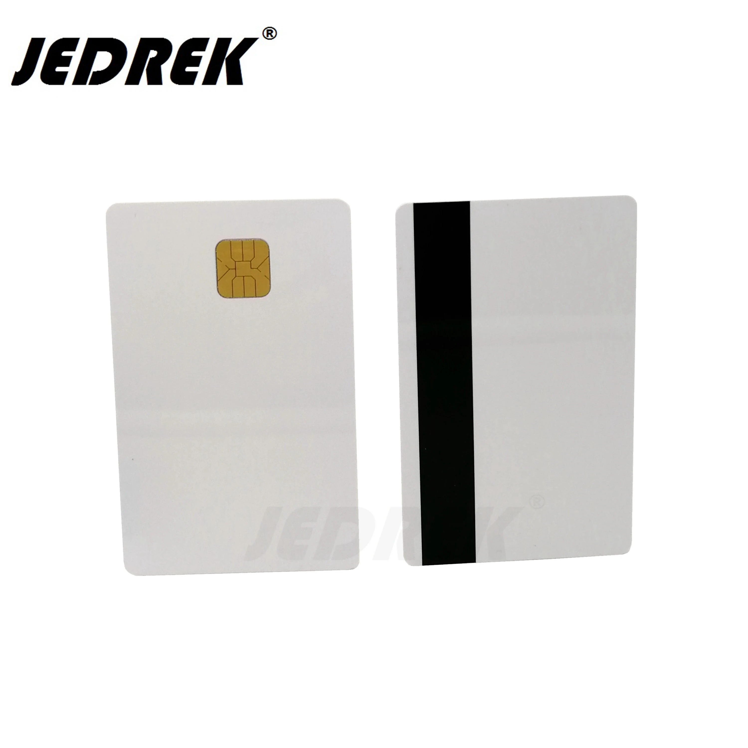 10PCS SLE 4428 Chip With Hico Magnetic Stripe Contact IC Smart Card White  Blank PVC card