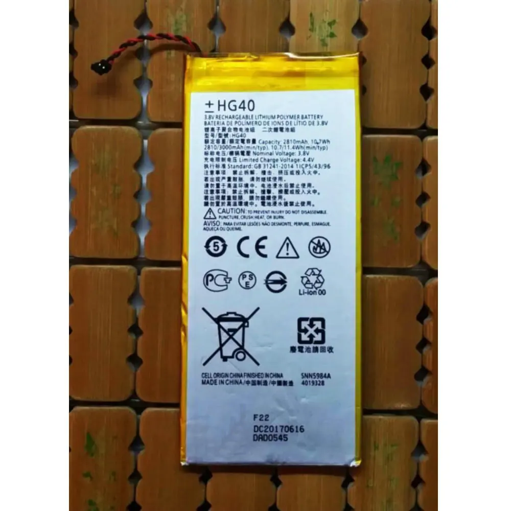 

High Quality 3000mAh HG40 battery for Motorola Moto G5 Plus Mobile Phone