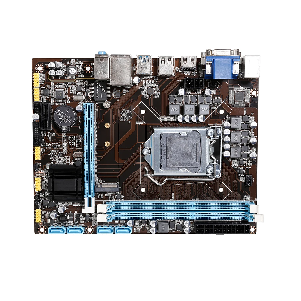 VEINEDA материнская плата для настольного ПК H110 G302 LGA 1151 2xDDR3 MAX 32 ГБ PCI-E 1X 16X для Intel Core i7/i5/i3/cpu mATX