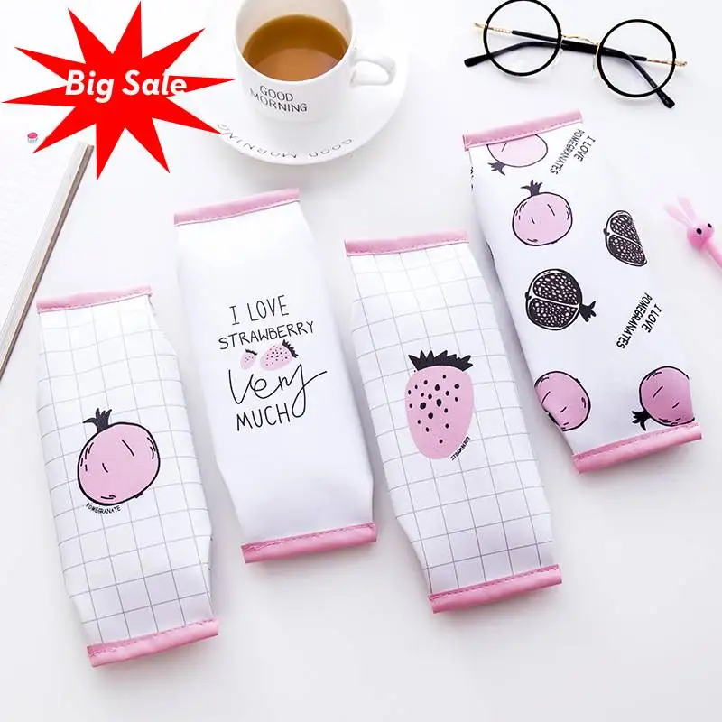 

Big Sale!!! Kawaii School Pencil case for girls cute PU leather pen Bag box Stationery pouch office school supplies
