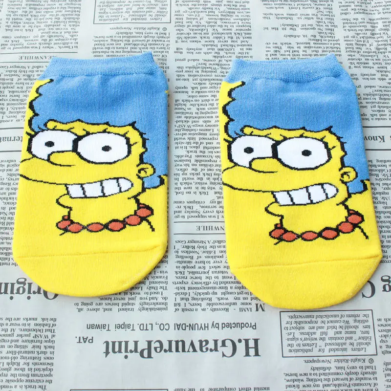 Dreamlikelin-1-Pair-Funny-Women-Children-Socks-Cute-Happy-Cotton-Socks-Simpsons-Family-Novelty-Spring-Autumn(5)