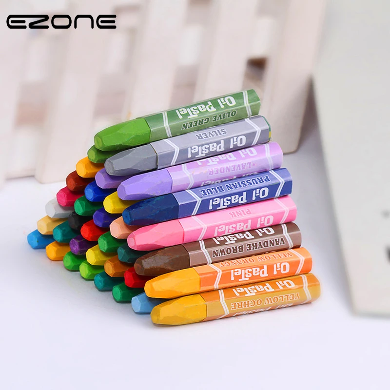 EZONE 12/18/24/36 Candy Colors Crayon For Children Painting Drawing DIY