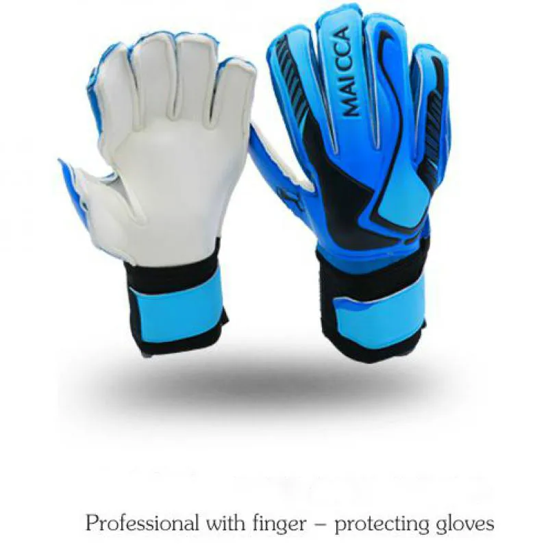 Новые дети Футбол Латексные Перчатки вратарские перчатки футбольные вратарь комплект Вратарские тренировочные перчатки с Fingersaves защиты