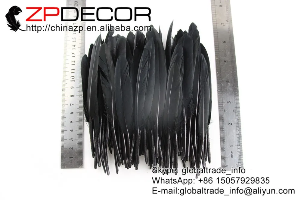 black Dyed Duck feather Wholesale (5)
