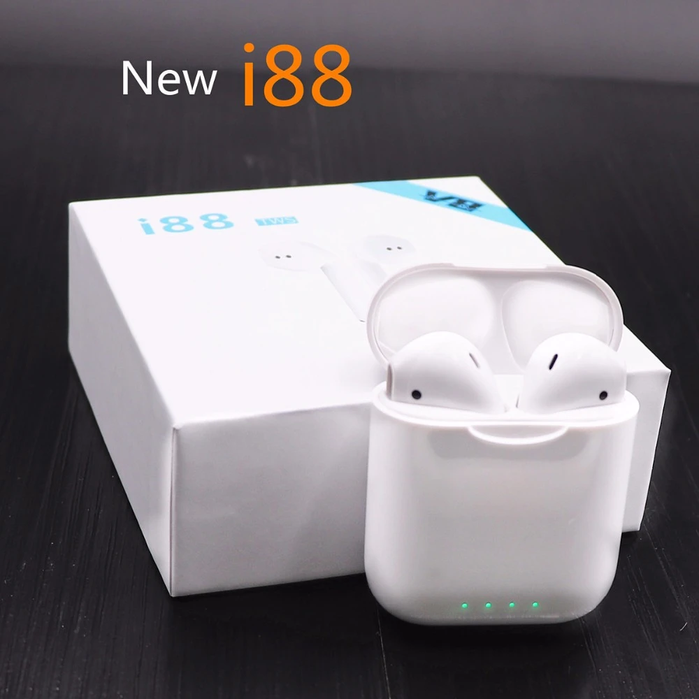 

Original 88 TWS Bluetooth Earphone Headset Wireless Earbuds 3D Surround Sound For Smartphone Touch Control for All Smart Phone