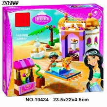 YNYNOO New 10434 arrival Elsa s Sparkling Ice Castle Anna Olaf Princess Set Building Blocks Model