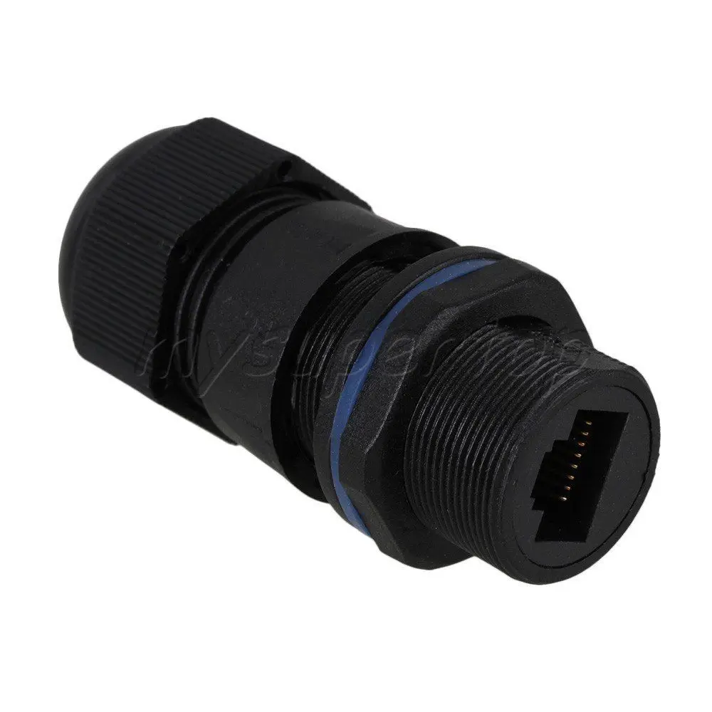 

2.30x1.07 inch M20 RJ45 AP Ethernet LAN Connector IP68 Waterproof Protection