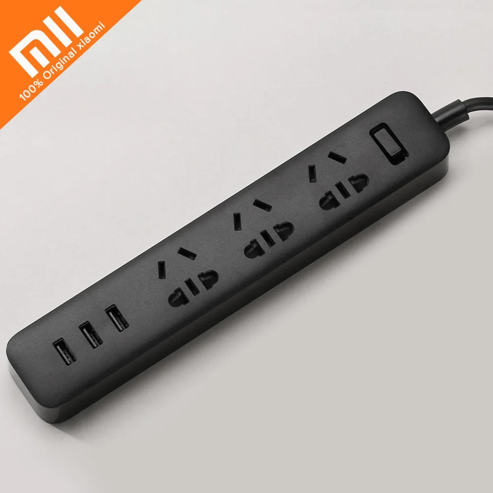 Xiaomi умный дом электронный блок питания розетка Быстрая зарядка 3 USB+ 3 розетки стандартный разъем интерфейс расширение ЕС США