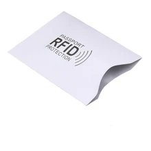 10 шт. Серебряный анти-сканирования RFID рукав протектор кредитной ID карты Алюминиевый держатель фольги анти-сканирования карты рукав