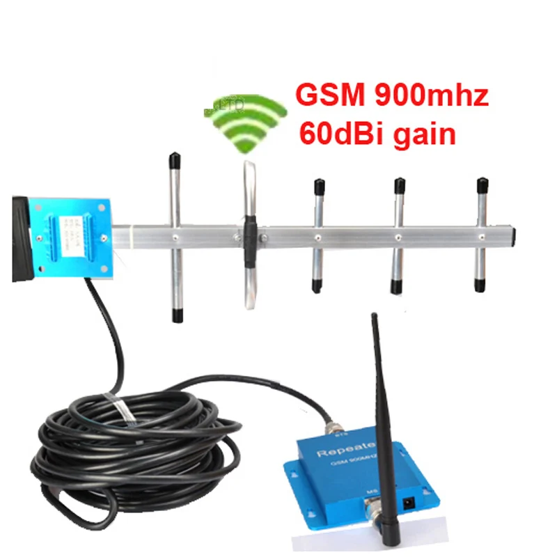 

For Russia w/ 10M cable+yagi antenna 60dbi gsm repeater 900Mhz signal booster GSM booster repeater,GSM signal booster GSM 900mhz