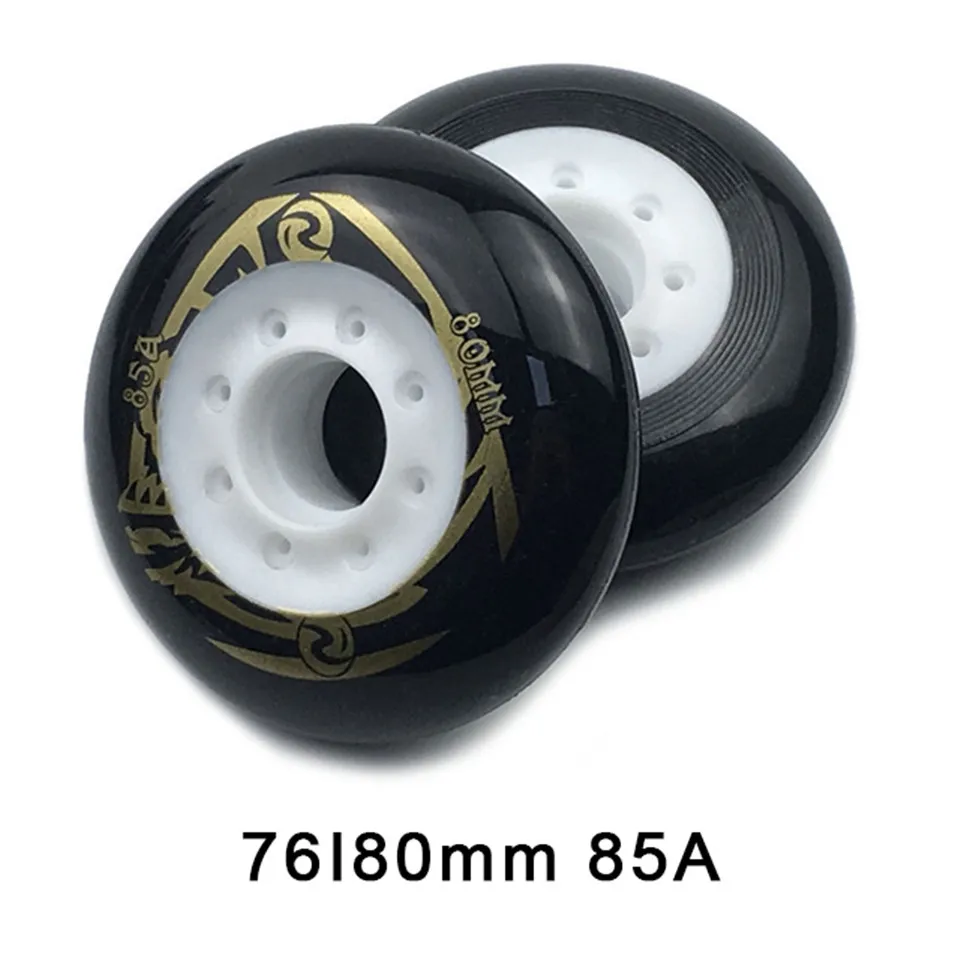 

80 76mm 85A Rollers for Inline Skates Slide Slalom Skates Wheels For Kids Adult Good as Powerslide Seba Patins Roller Wheel LZ25