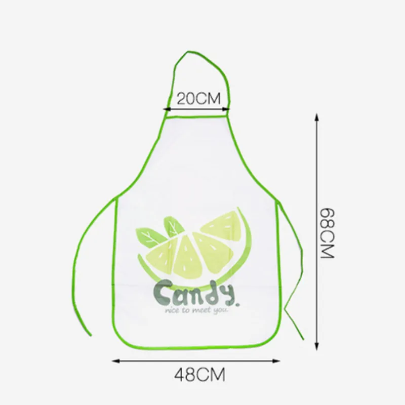 Мультфильм фрукты ПВХ водонепроницаемый фартук для кухни и ресторана приготовления нагрудник фартуки для шеф-повара мясника барбекю выпечки питание паб Дети Забавный нагрудник