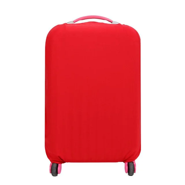 DIHFXX чехол для костюма и багажа карамельного цвета защитный чехол для 18~ 30 дюймов тележка Чехол Эластичный чехол от пыли, аксессуары для путешествий DX-02 - Цвет: Красный