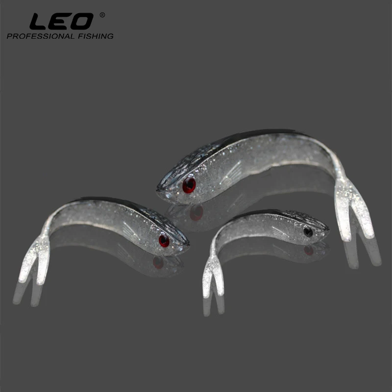 

10Pcs High Simulation Gray Minnow Fish Soft Bait Artificial Fishing Lure Rubber Silicone Bait Fishing Accessories S M L