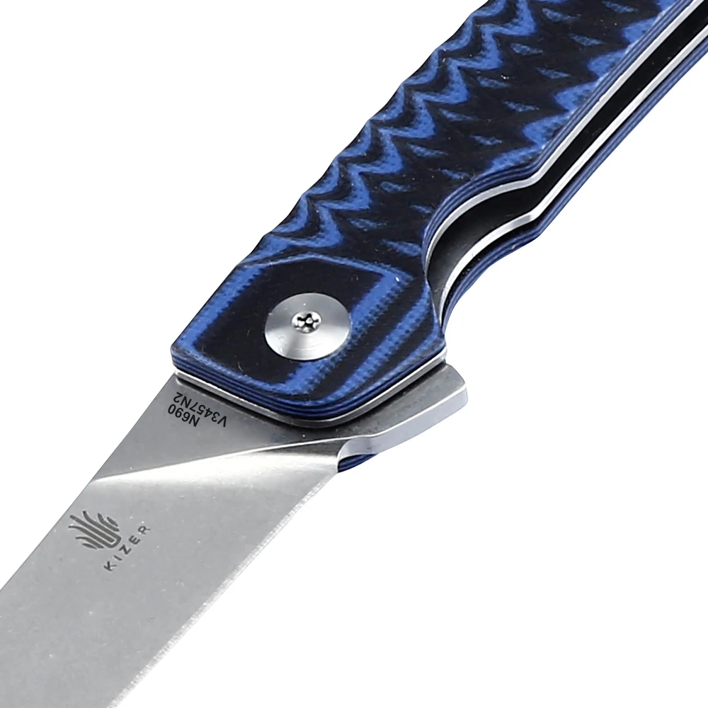 Складной нож Kizer портативный V3457N1/V3457N2 высокопрочный N690 стальной нож охотничий нож для выживания