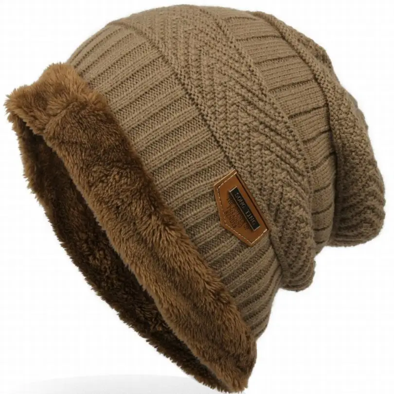 2018 модная шапка Gorros для мужчин и женщин толстая зимняя мужская вязаная теплая