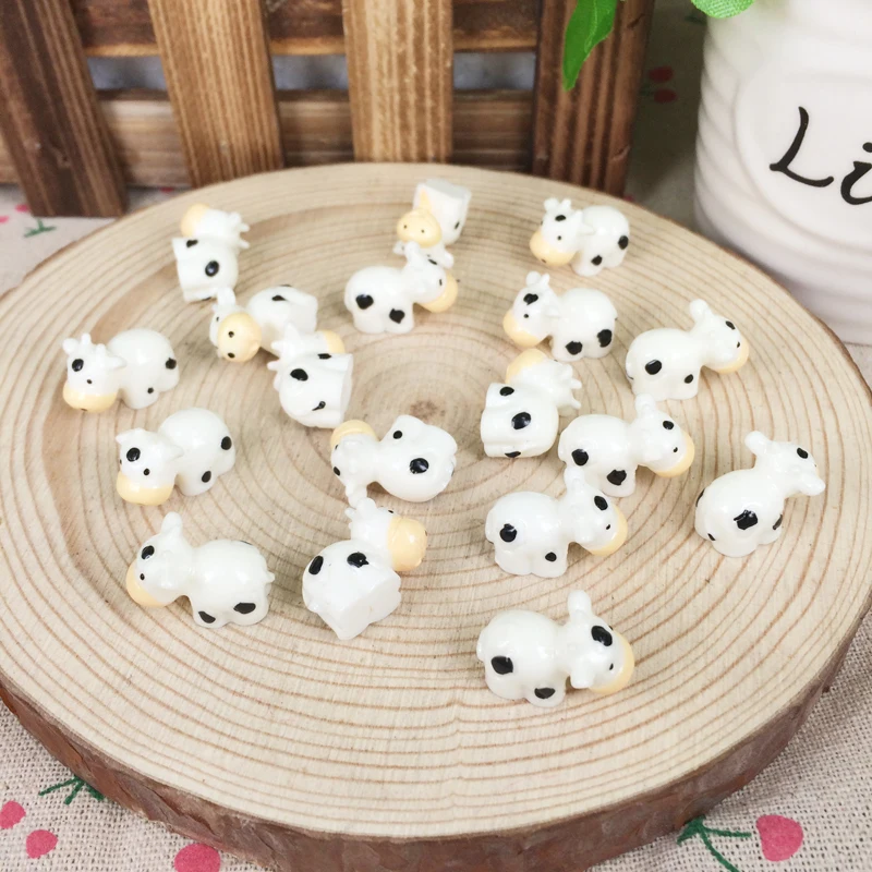 Kawaii DIY искусственный мини сад миниатюрная смола животное корова скрапбукинг
