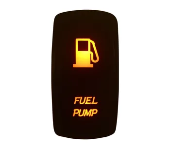 

Marine Grade Waterproof IP66 FUAL PUMP Rocker Switch AMBER Led lamp 5 Pin ON/OFF SPST DC12V 24V