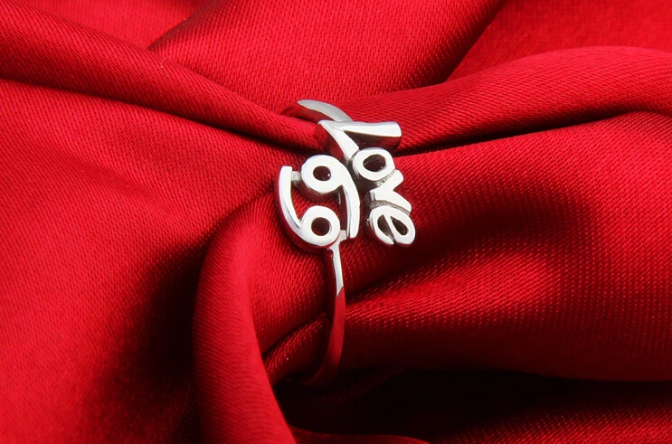constellation zodiac 925 sterling silver opening female ring fashion cancer opening adjustable open ring anel de prata esterlina