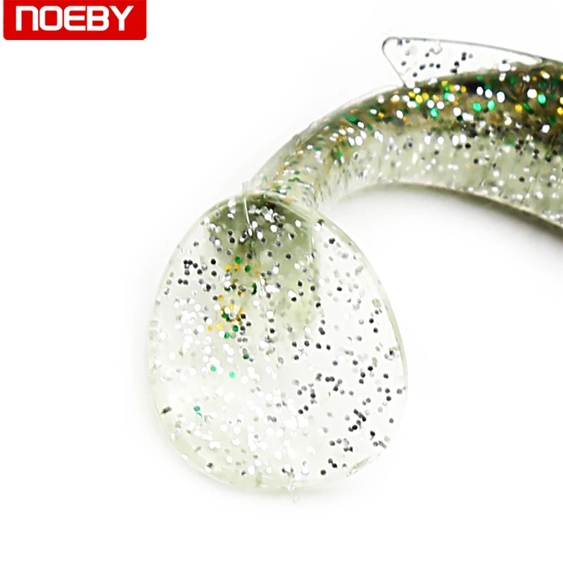 NOEBY Venta caliente 10 cm Pesca Artificial suave señuelo de caucho de silicona de Pesca comida artificiales Señuelos de Pesca S5485