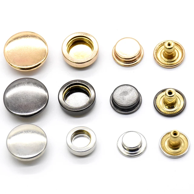 20 Sets Brass Snaps Fasteners Installation Mold Sewing Snaps Tools