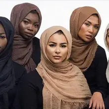 Gelembung polos syal/kapas syal pinggiran wanita lembut padat pashmina wrap syal jilbab jilbab populer muffler syal besar
