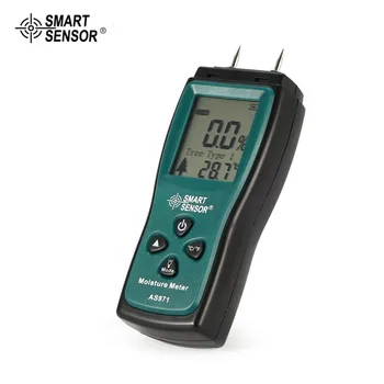 

SMART SENSOR AS971 Wood Moisture Meter Humidity Tester Timber Damp Detector Digital LCD Display Detector Range 2%-70%