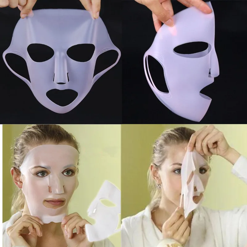 

Silicone Face Mask for the Face Sheet Mask Anti-off Mask Ear Fixed Prevent Essence Evaporating Reusable Face Mask Skin Care Tool