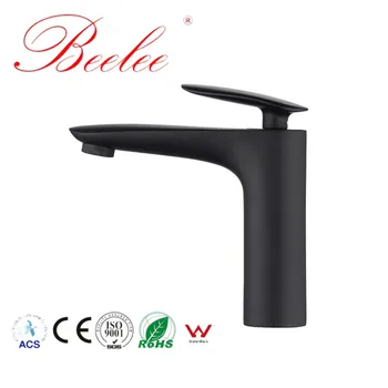 

Beelee Newly Basin Faucet Modern Minimalism Solid Brass Black Sink Basin Faucet Bathroom Tap Free Shipping Hot And Cold Water