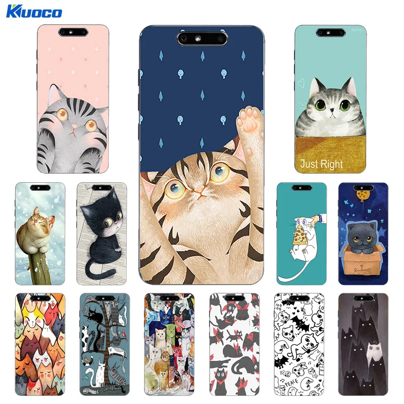 DIY Phone Case For ZTE Axon 7 Mini A2017 Shell Nubia Z11 MAX Cover Z9 Soft TPU Cats Family Printing Coque |
