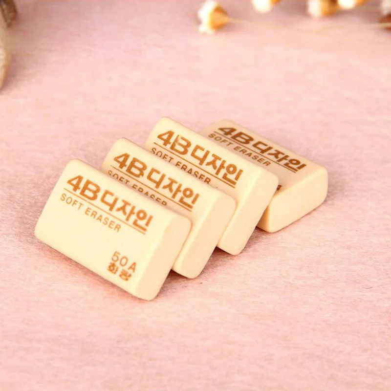 

5 pcs/lot 50A Eraser Korean Art Painting 4B Rubber Eraser Primary Student Prizes Gift Stationery Office School Supplies