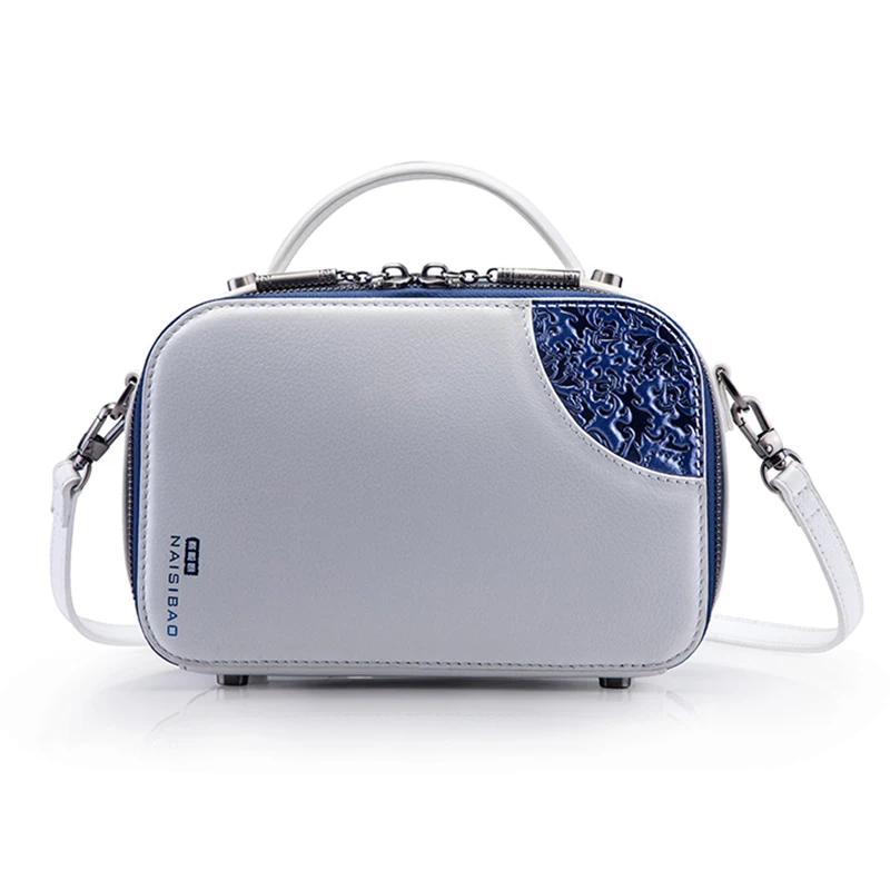 

Top Quality Cowhide Women Shoulder Top Handle Bag Chinese Style Genuine Embossed Leather Messenger Crossbody Tote Bag Handbag
