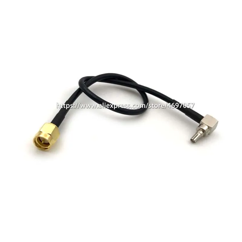Кабель переходник со штекером SMA CRC9 для Wi Fi маршрутизатора RG174 15 см 20