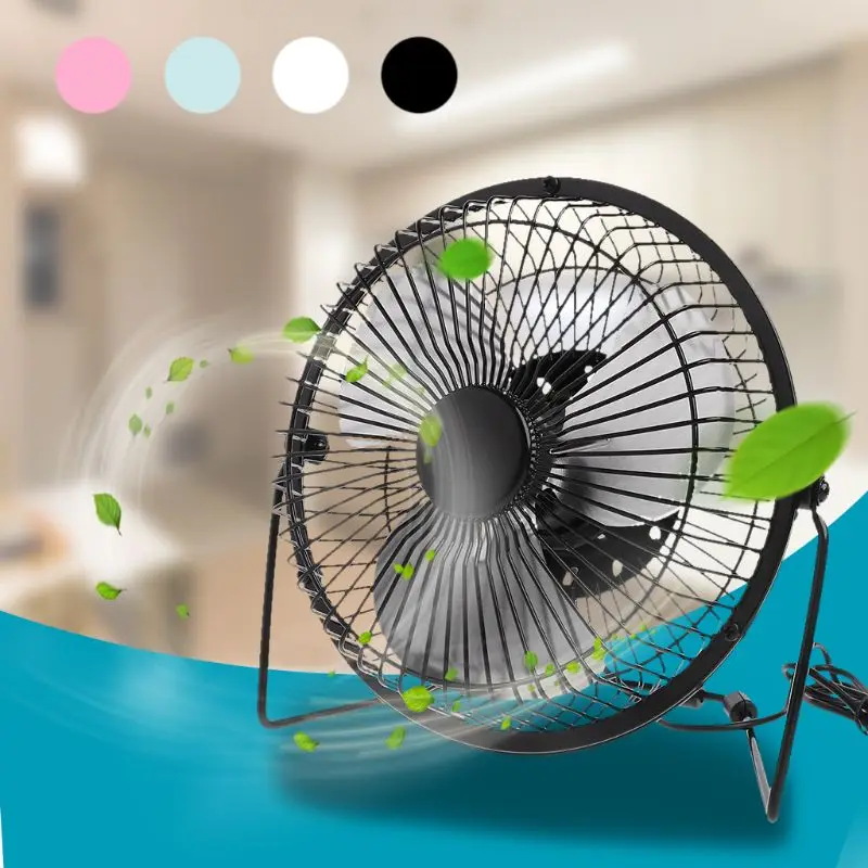 

LILENG New USB Desk Fan Metal Mute Office Home Personal Mini Table Portable Outdoor Fan