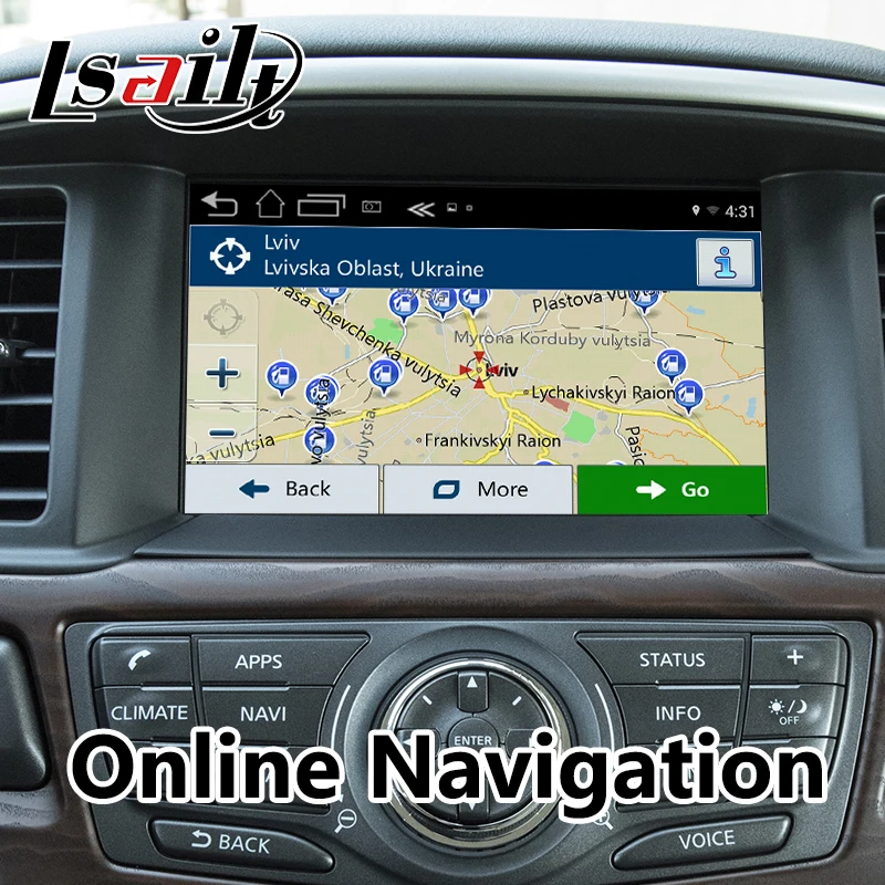 Android 7,1 gps навигация видео интерфейс интеграции wifi waze Mirrorlink, carplay для Nissan Patrol Pathfinder Quest