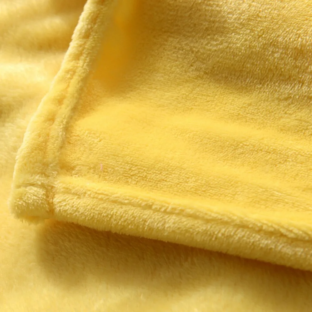 Квалифицированный Прямая поставка 50*70 см Фланелевое супер мягкое теплое однотонное теплое микро плюшевое Флисовое одеяло плед диван постельные принадлежности SEP25