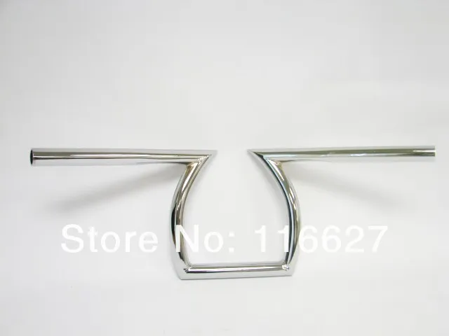 Freeahipping хромированная Ручка 25 мм руль " Z Bars 8-3/4" Rise для Honda Suzuki Kawasaki Yamaha choppers bobbers