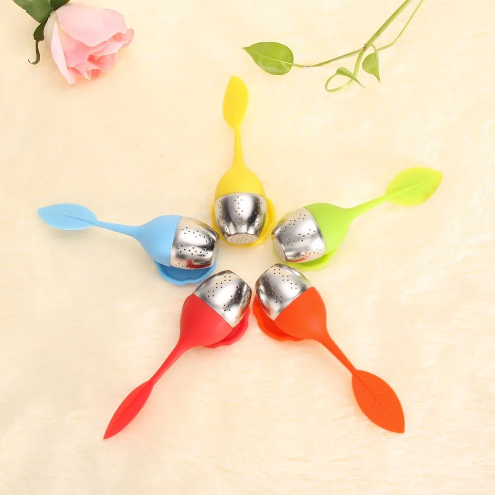 Teh Infuser Teh Bola Stainless Steel Lucu Manis Daun Saringan Teh