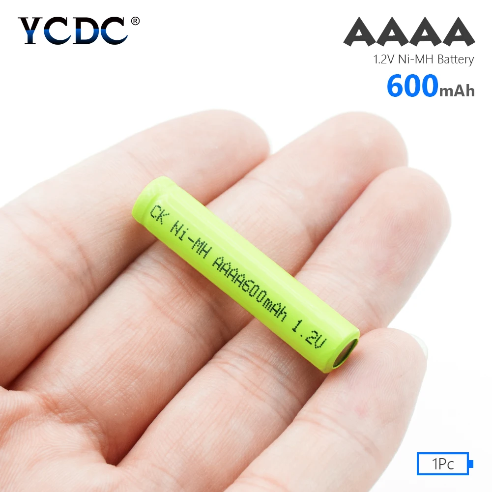 YCDC 1/2/4 шт 1,2 V Ni-MH AAAA батарея AM6 LR61 аккумуляторная батарея 600mAh для bluetooth-гарнитуры, лазерная указка батареи