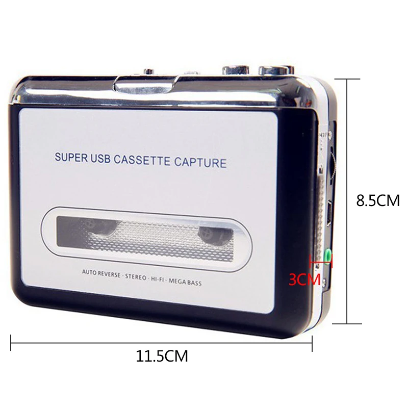 FFYY-лента для ПК Супер USB Cassette-to-MP3 Захват аудио музыкальный плеер CD конвертер