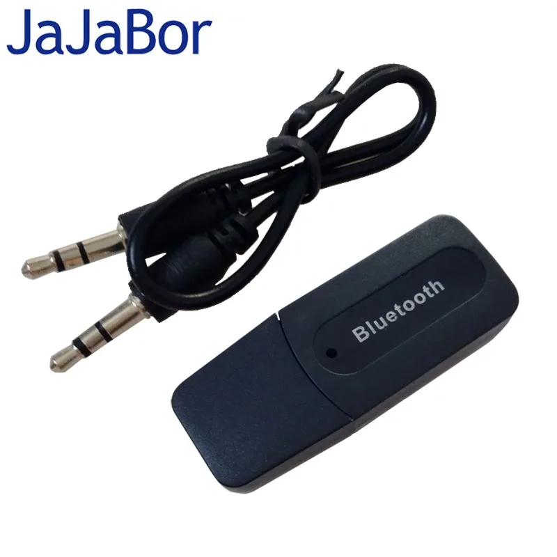 

JaJaBor Bluetooth Car Kit Portable Mini USB Adapter 3.5mm AUX Audio Jack USB Wireless A2DP Music Audio Receiver Adapter